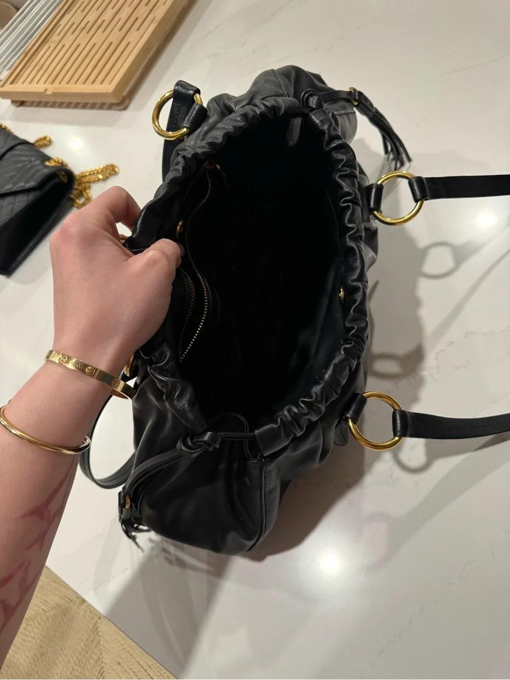 Joie nappa leather bag Miu Miu